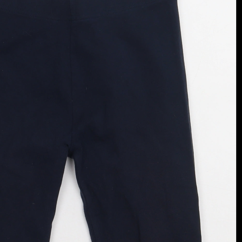 NEXT Girls Blue  Cotton Cropped Trousers Size 13 Years  Regular