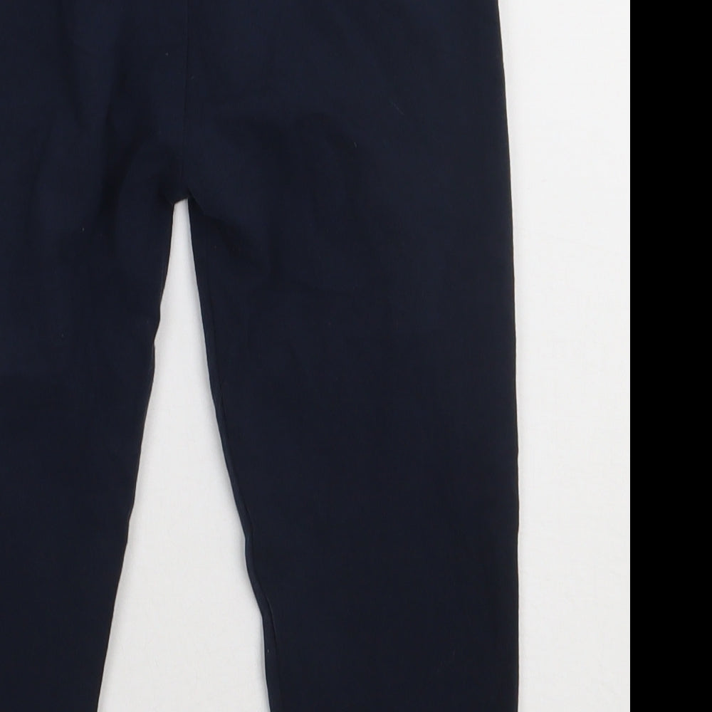 NEXT Girls Blue  Cotton Cropped Trousers Size 13 Years  Regular