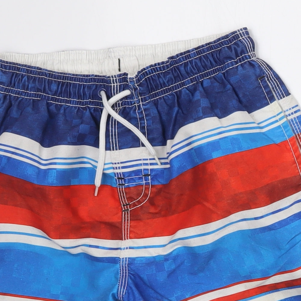 NEXT Boys Blue Striped Polyester Sweat Shorts Size 10 Years  Regular Tie