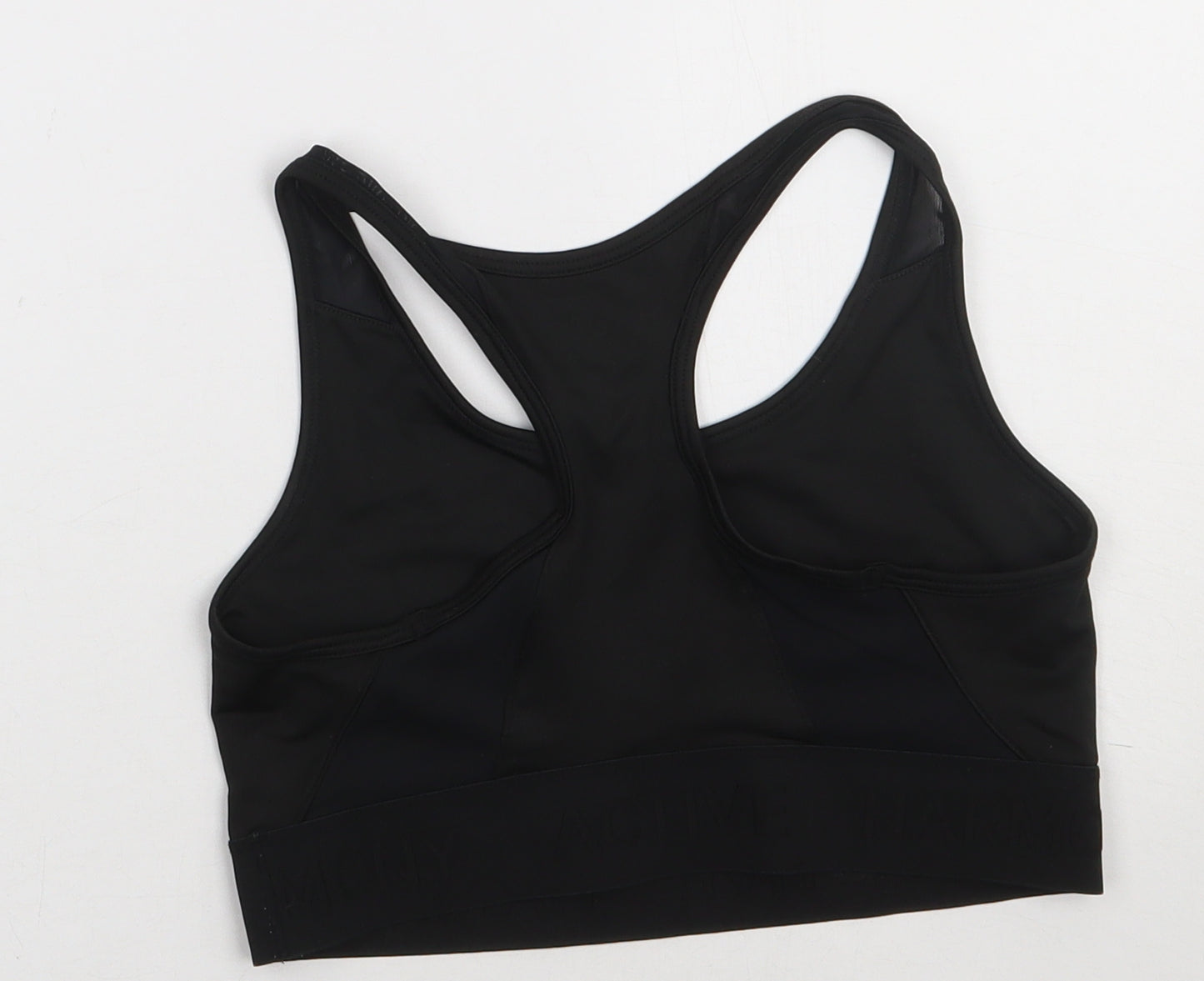 H&M Womens Black  Polyester Cropped Tank Size M Scoop Neck Pullover