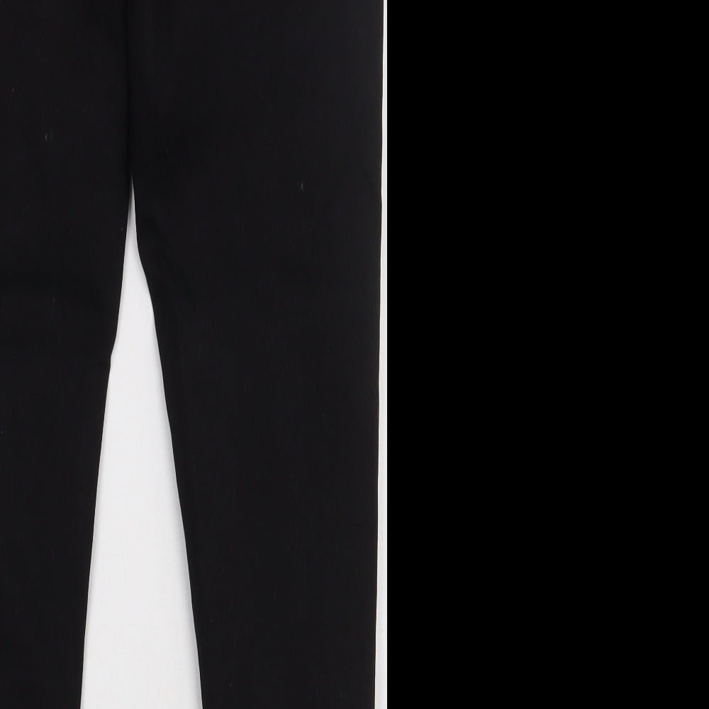 George Womens Black  Cotton Skinny Jeans Size 10 L28 in Regular Button
