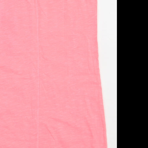 NEXT Womens Pink  Cotton A-Line  Size 10  V-Neck Pullover