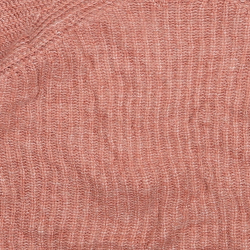Preworn Womens Pink Argyle/Diamond Acrylic Pullover Sweatshirt Size M  Pullover