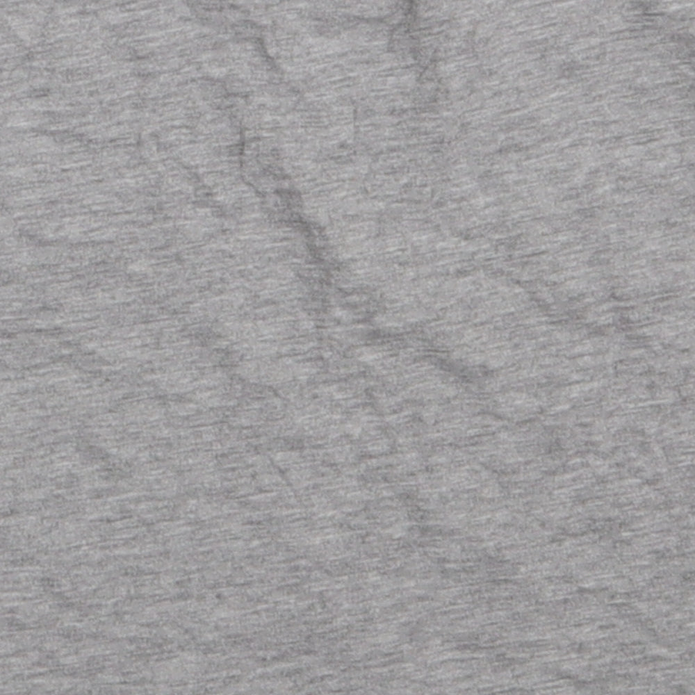 New Look Girls Grey  Cotton Cropped T-Shirt Size 10 Years Crew Neck Pullover - just keep beeing