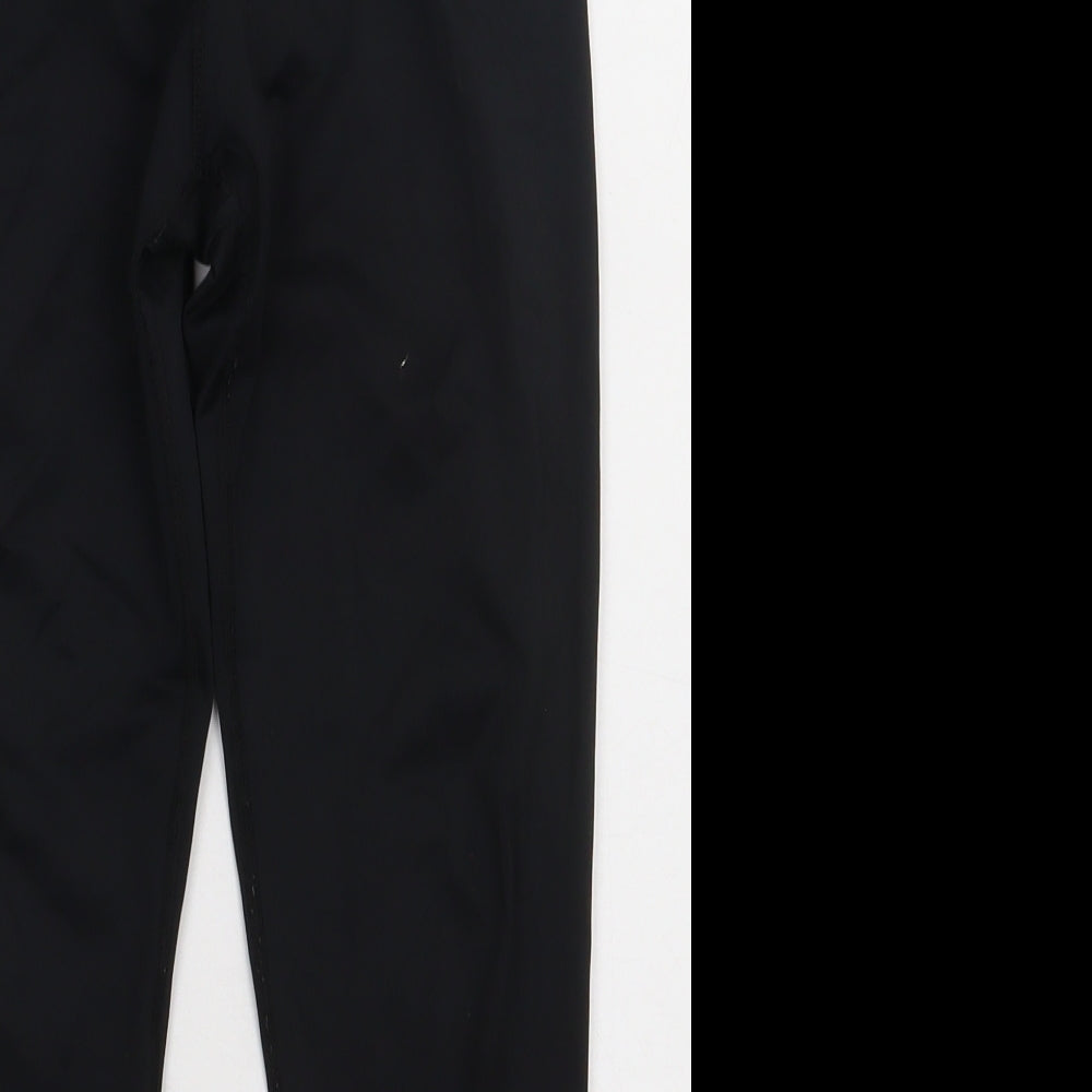 USA Pro Girls Black  Polyester Sweatpants Trousers Size 11-12 Years  Regular