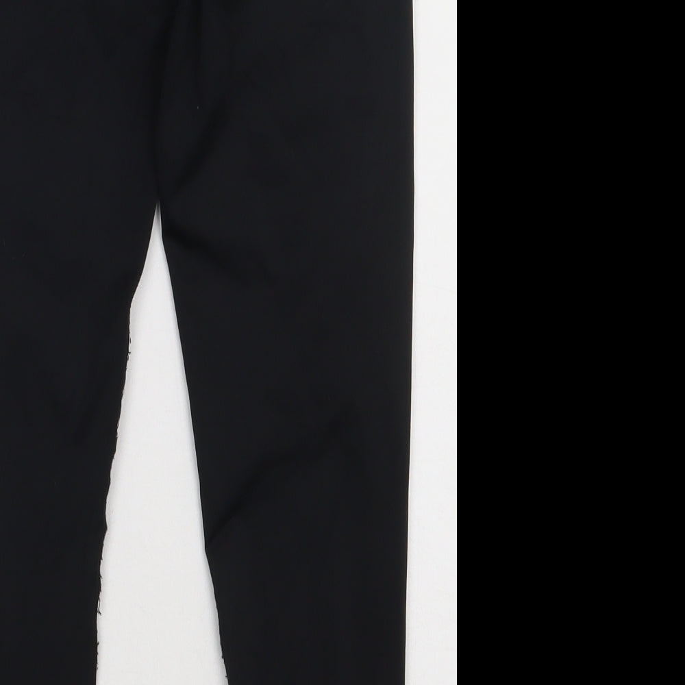 USA Pro Girls Black  Polyester Sweatpants Trousers Size 11-12 Years  Regular
