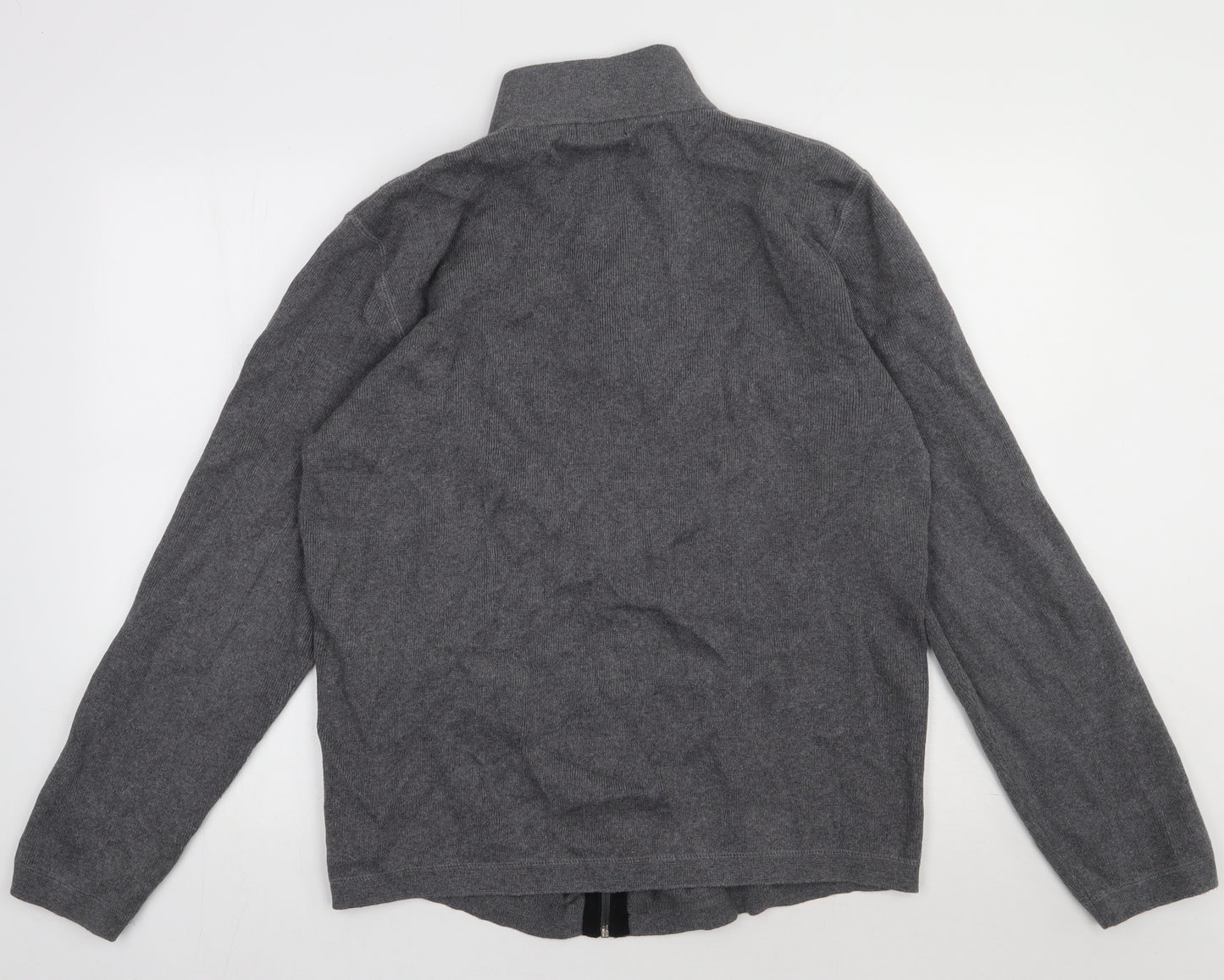 F&F Mens Grey  Cotton Full Zip Sweatshirt Size XL