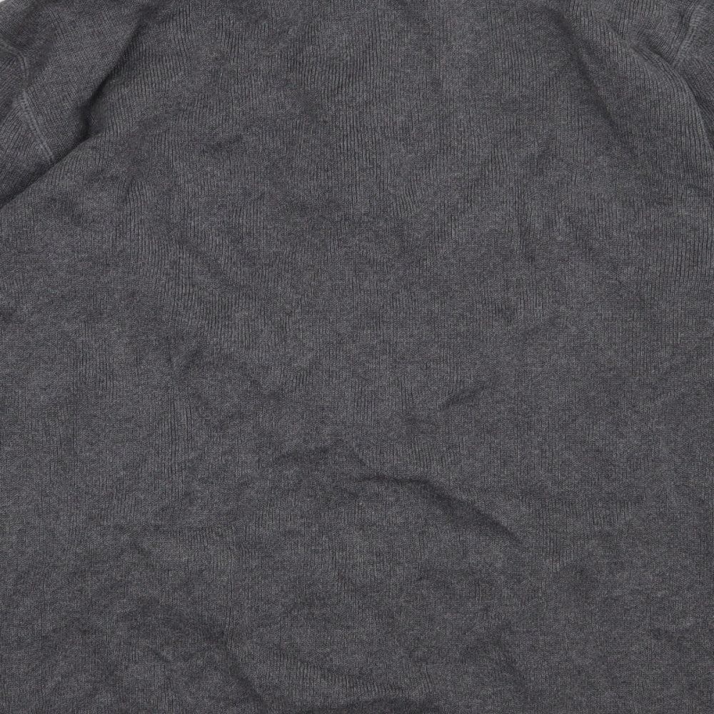 F&F Mens Grey  Cotton Full Zip Sweatshirt Size XL