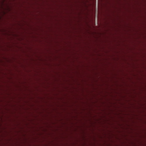 Matalan Womens Purple  Viscose Pullover Sweatshirt Size 14  Zip