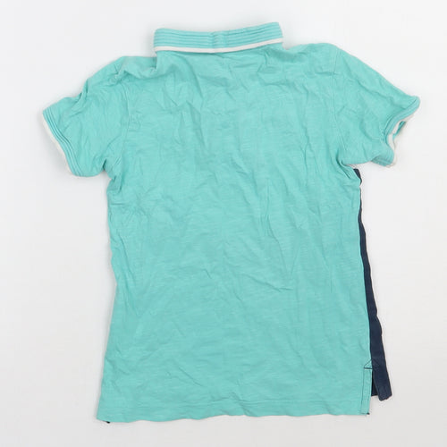 Matalan Boys Green  Cotton Basic Polo Size 5 Years Collared Button