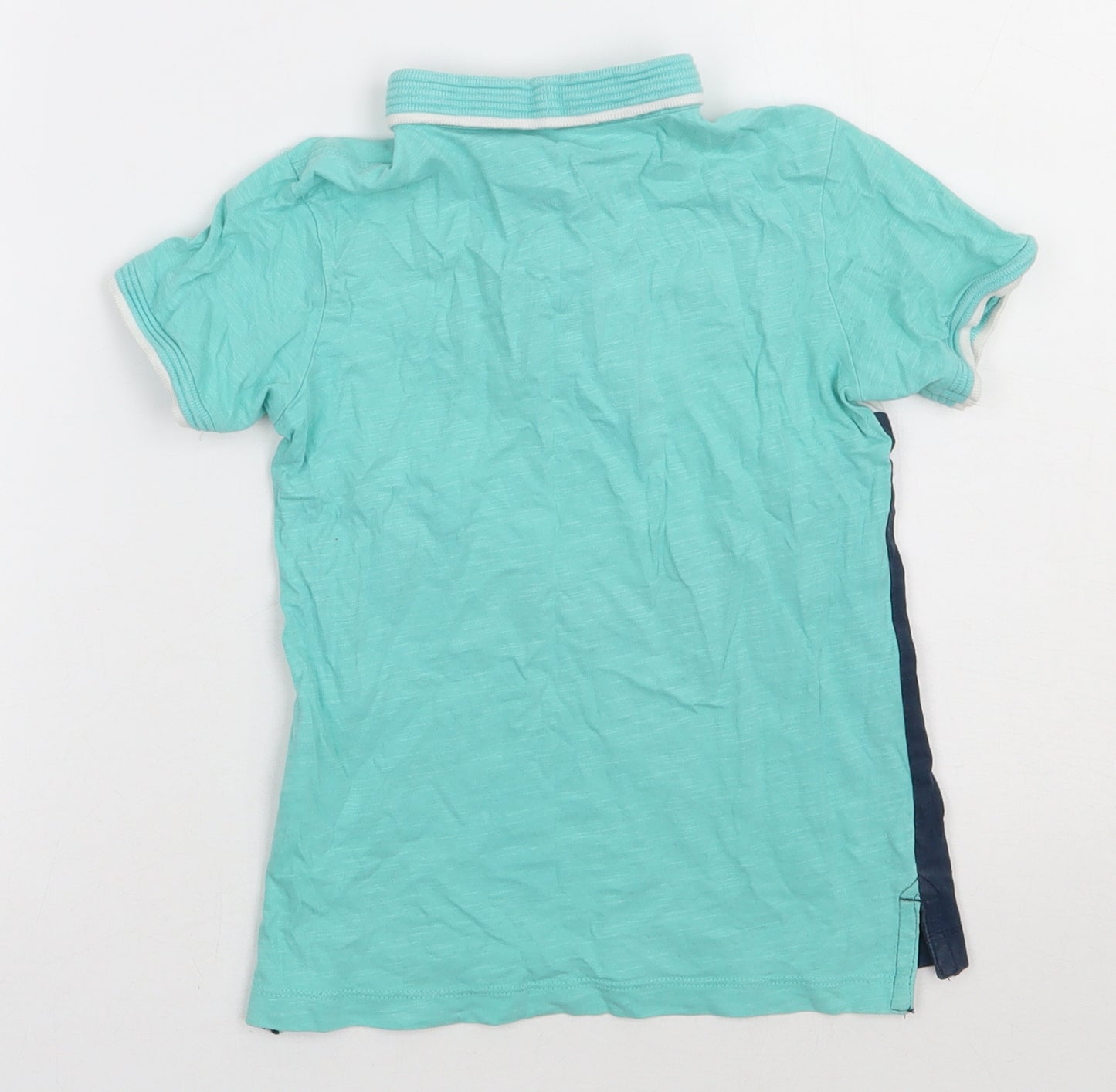 Matalan Boys Green  Cotton Basic Polo Size 5 Years Collared Button