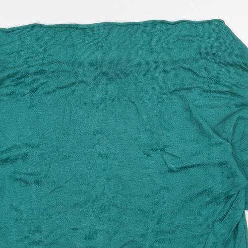 Warehouse Womens Green  Viscose Pullover Sweatshirt Size 10  Pullover