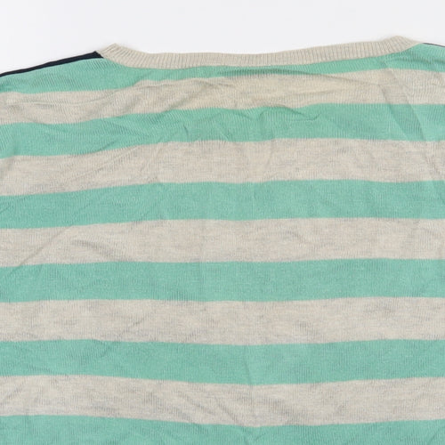 Oasis Womens Beige Striped Viscose Pullover Sweatshirt Size M  Pullover