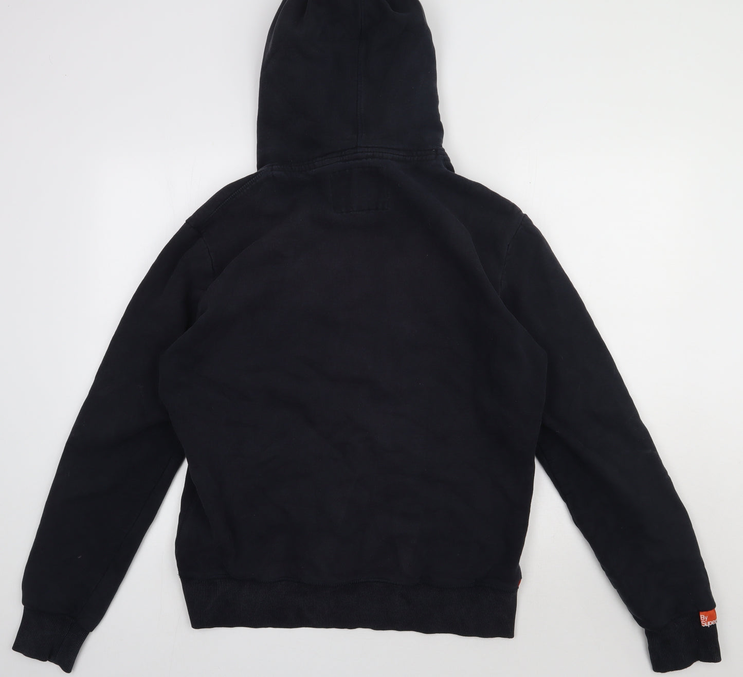 Superdry Mens Black  Cotton Pullover Hoodie Size XL
