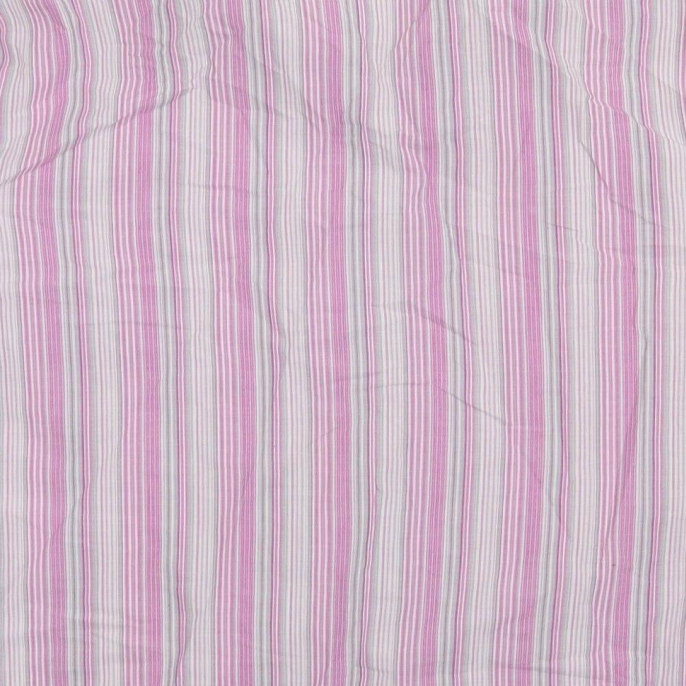 bonmarch Womens Purple Striped Cotton Basic Button-Up Size 24 Collared