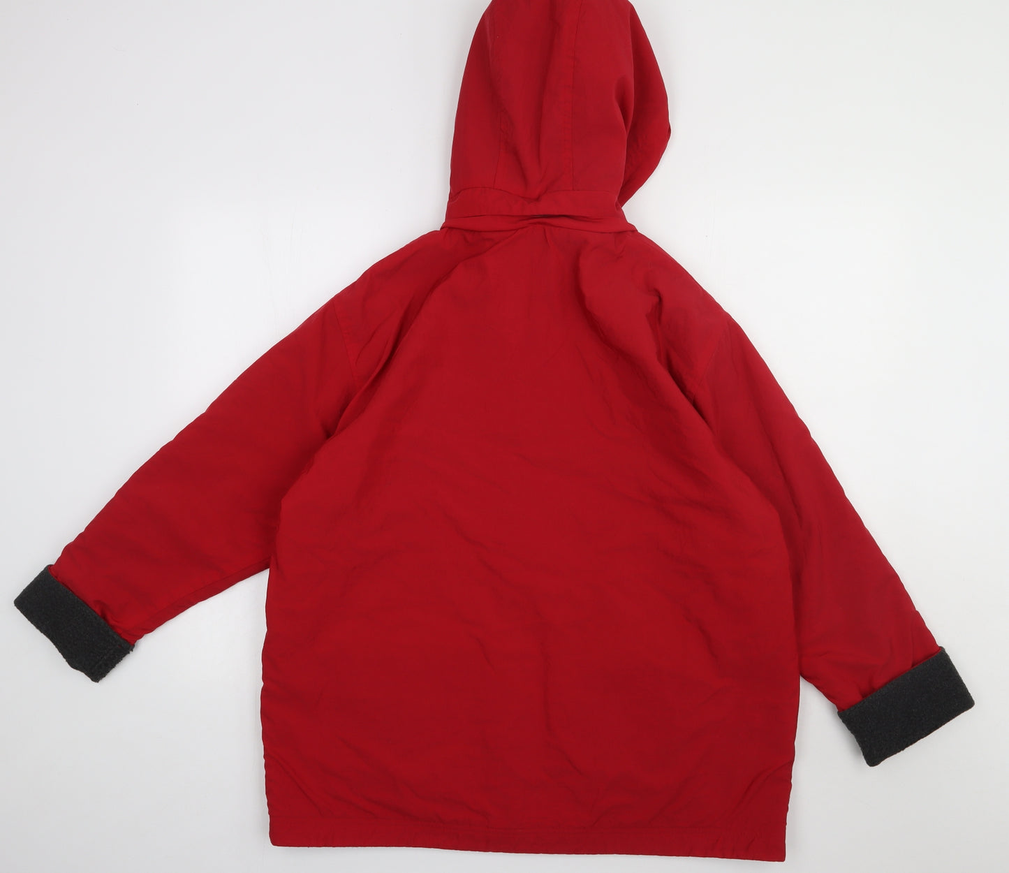 Marks and Spencer Womens Red   Overcoat Coat Size 14  Zip - Reversable