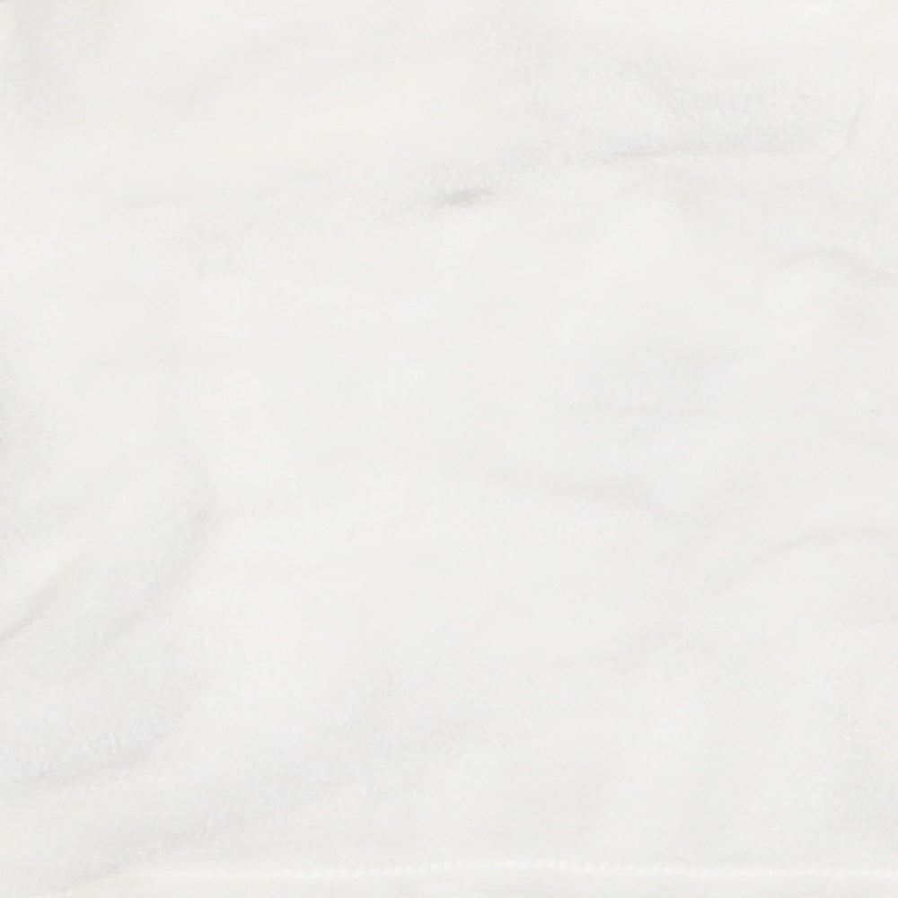 F&F  White  Polyester Basic Casual Size 0-3 Months Crew Neck Buckle - Rabbit print