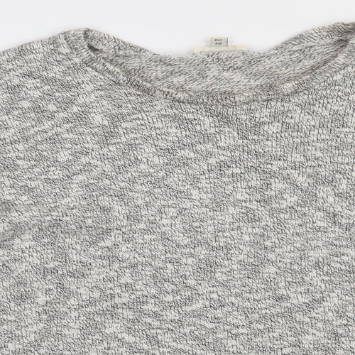 River Island Womens Beige  Cotton Pullover Sweatshirt Size 12  Pullover