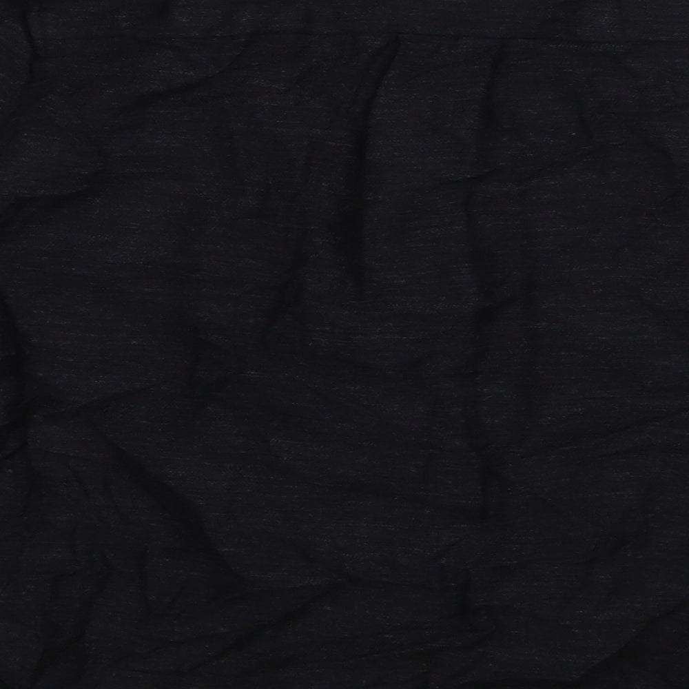 River Island Womens Black  Viscose Basic Blouse Size 12 V-Neck