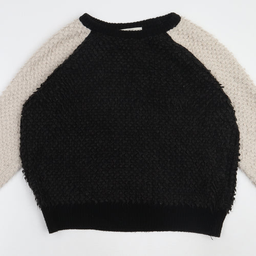 NEXT Womens Black  Acrylic Pullover Sweatshirt Size 12  Pullover