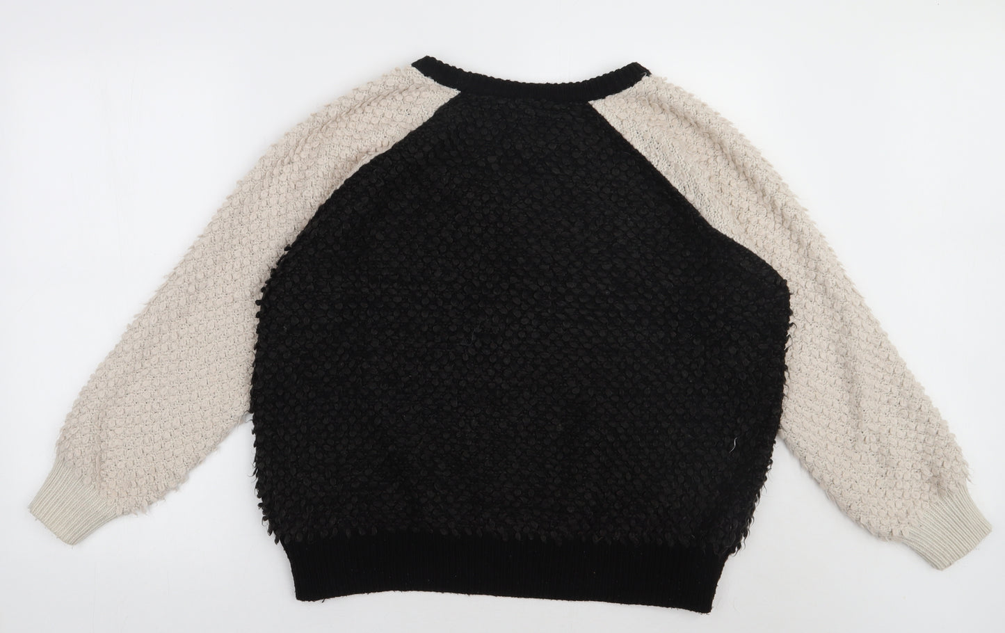 NEXT Womens Black  Acrylic Pullover Sweatshirt Size 12  Pullover
