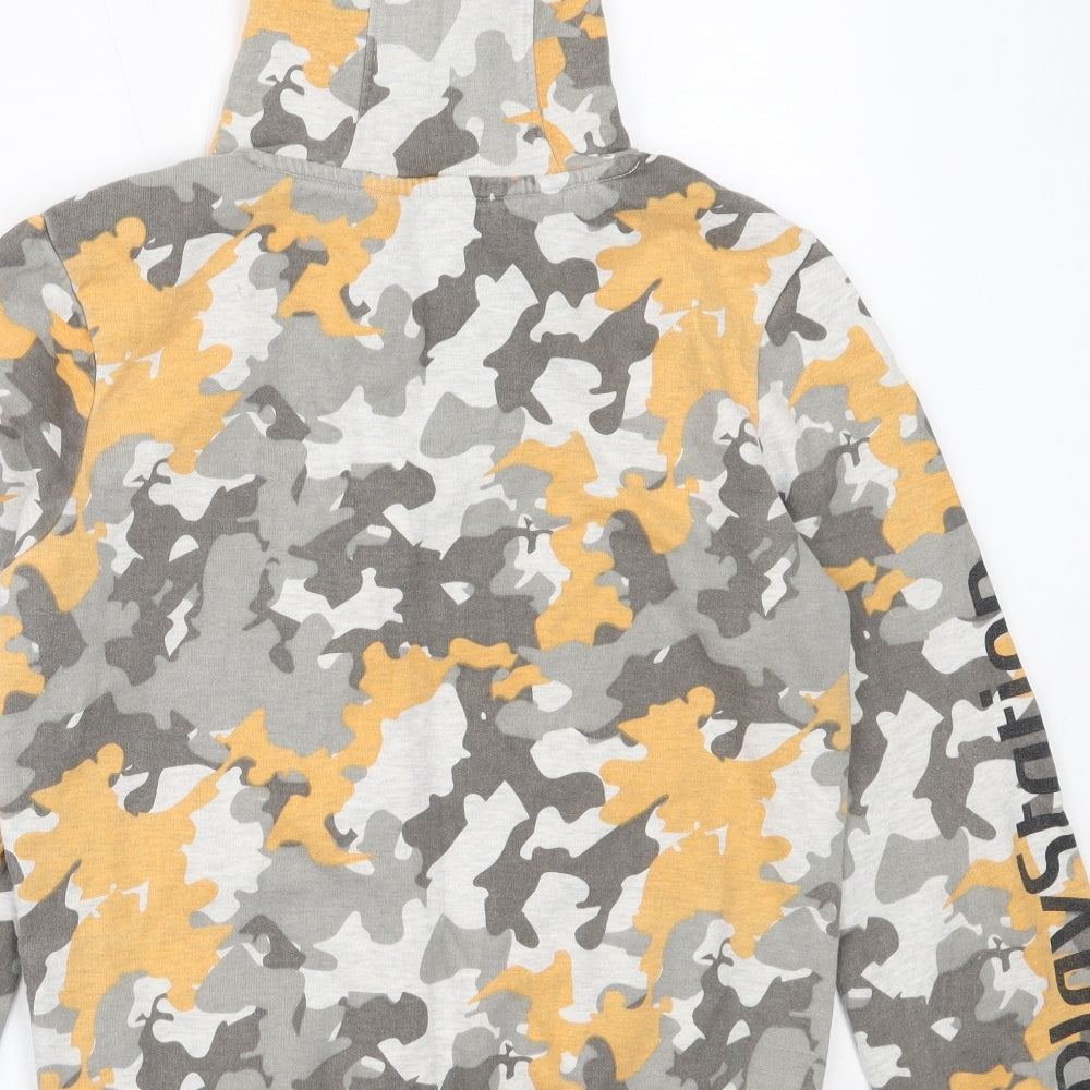 Nutmeg Boys Grey Camouflage Cotton Pullover Hoodie Size 12-13 Years