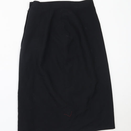E.A.S Womens Black  Polyester Straight & Pencil Skirt Size 10