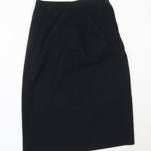 E.A.S Womens Black  Polyester Straight & Pencil Skirt Size 10