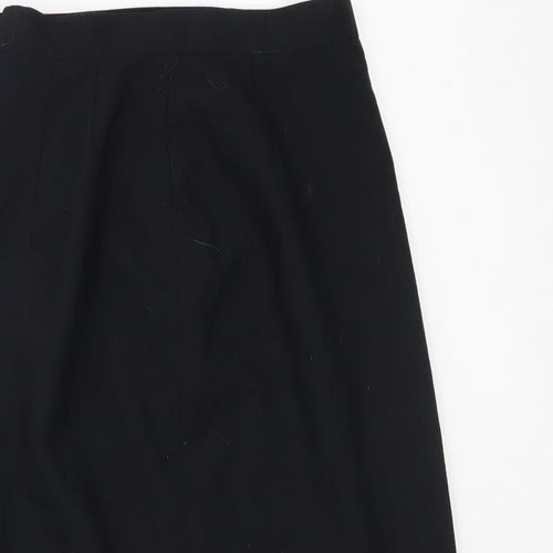 E.A.S Womens Black  Polyester Straight & Pencil Skirt Size 10