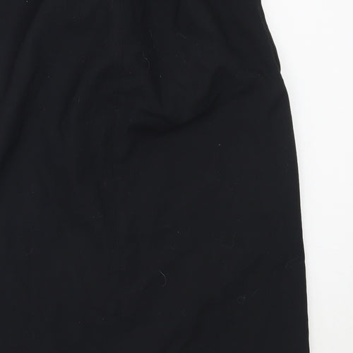 E.A.S Womens Black  Polyester Straight & Pencil Skirt Size 10