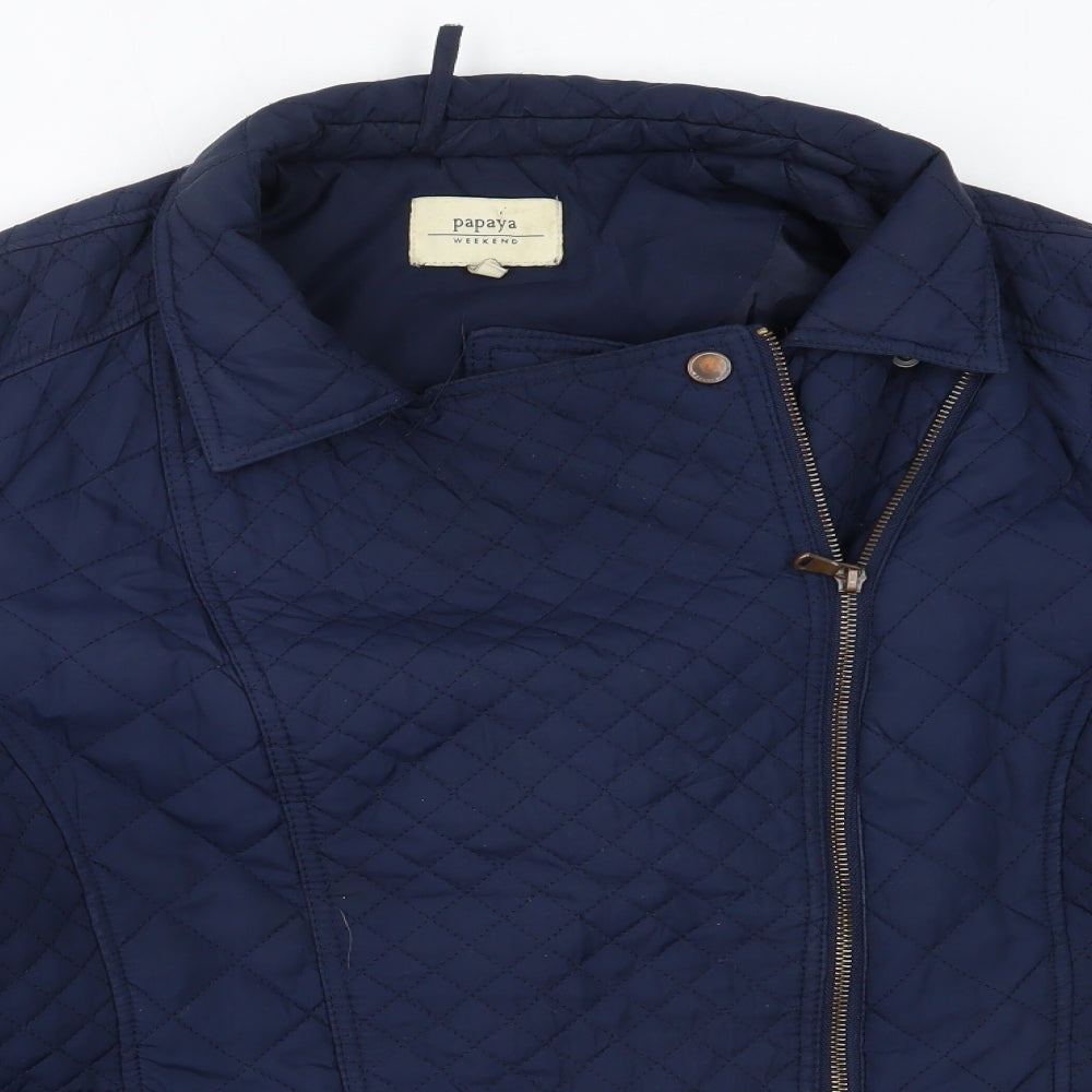 Matalan Womens Blue   Quilted Coat Size 18