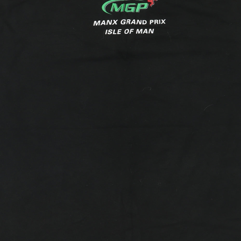 MGP Mens Black  Cotton  Polo Size 3XL Collared  - motorsport isle of man