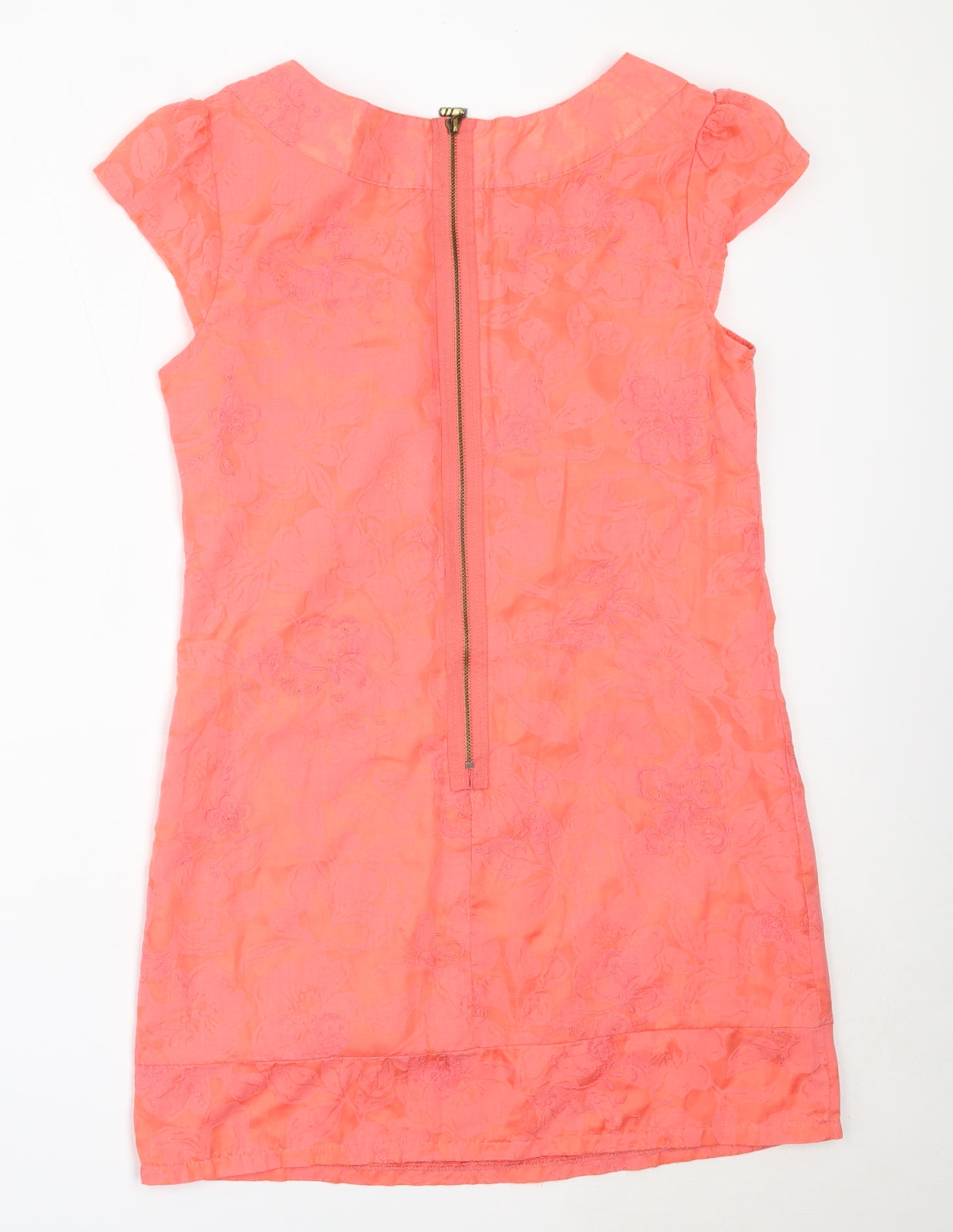 AX Paris Womens Pink  Cotton Shift  Size 12  Round Neck