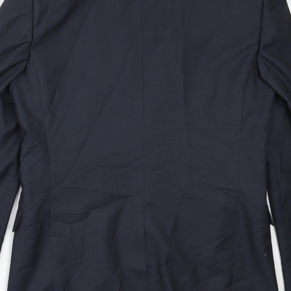 Taylor & Wright Mens Blue  Polyester Jacket Blazer Size 38