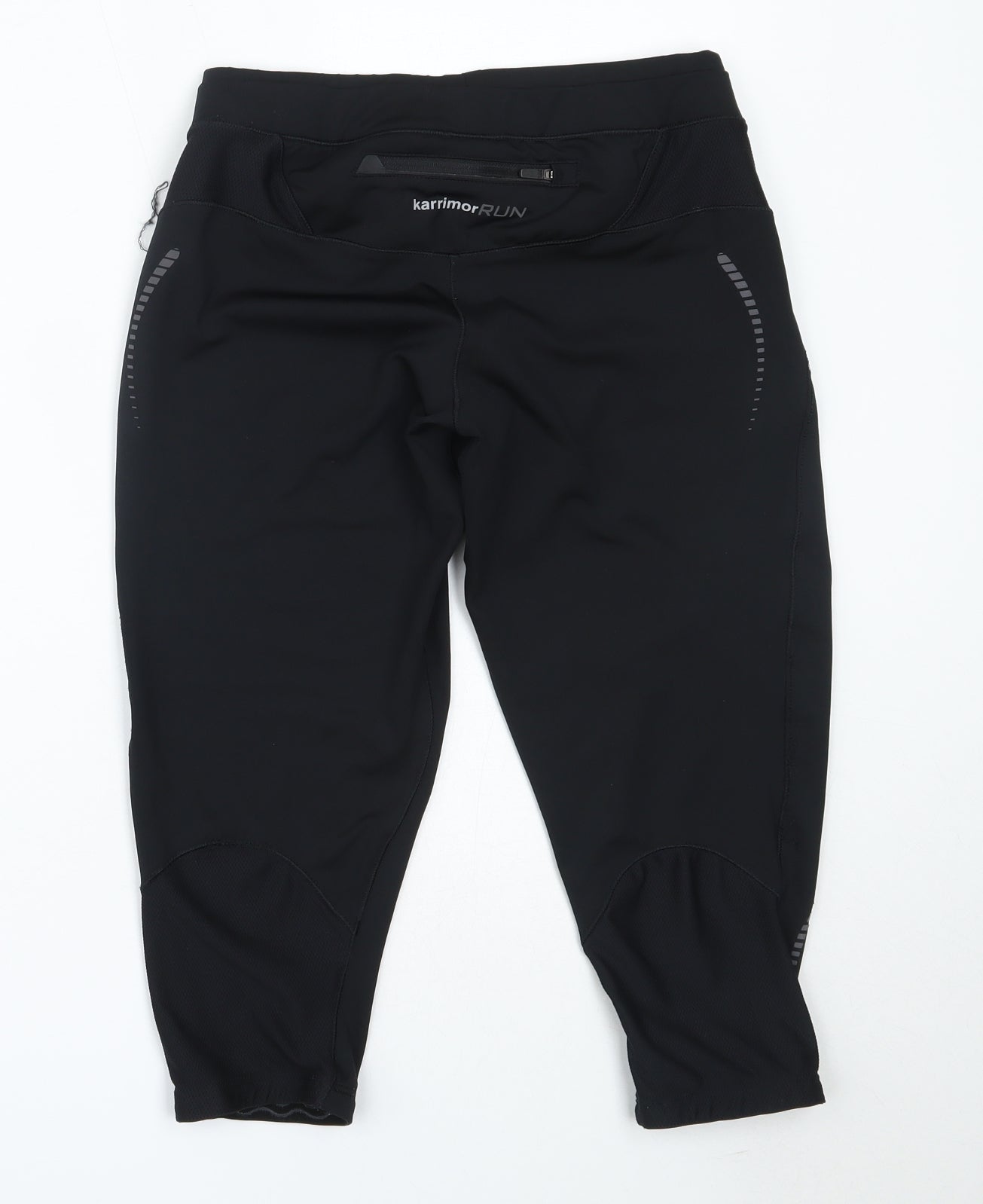 Karrimor Womens Black  Polyester Cropped Leggings Size 12 L18 in Regular