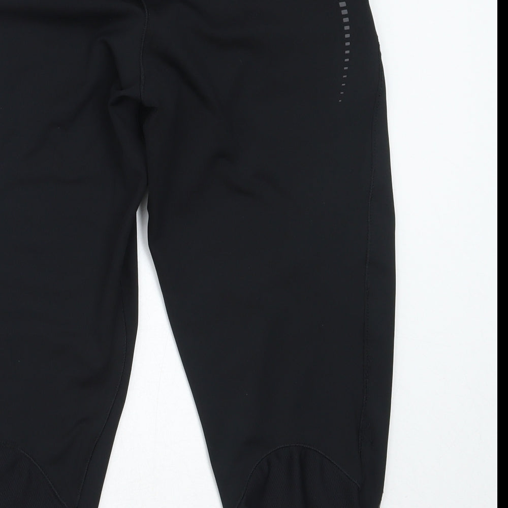 Karrimor Womens Black  Polyester Cropped Leggings Size 12 L18 in Regular
