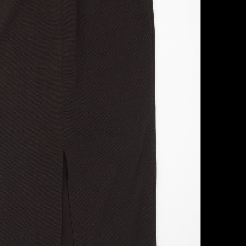 Etam Womens Brown  Polyester Straight & Pencil Skirt Size 10