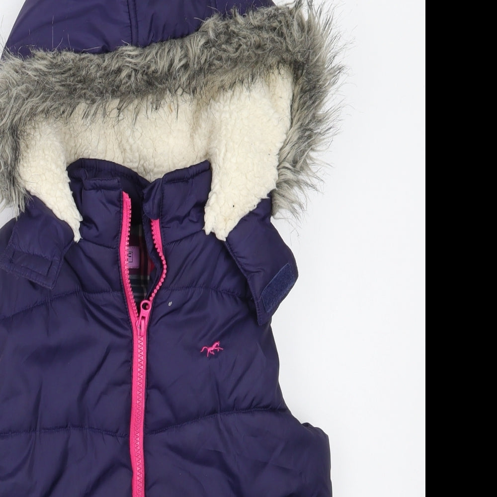 F&F Girls Blue   Gilet Coat Size 11-12 Years