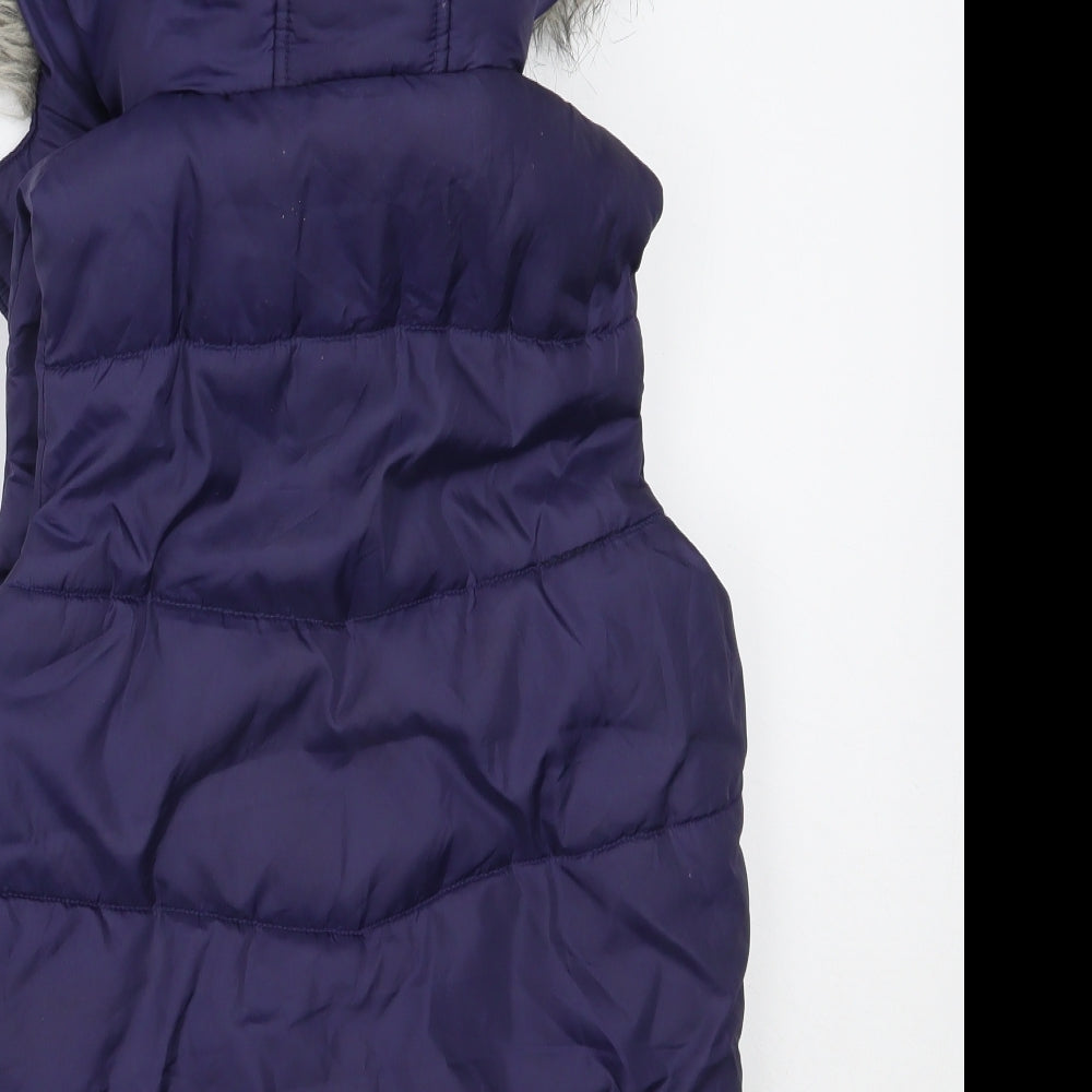 F&F Girls Blue   Gilet Coat Size 11-12 Years