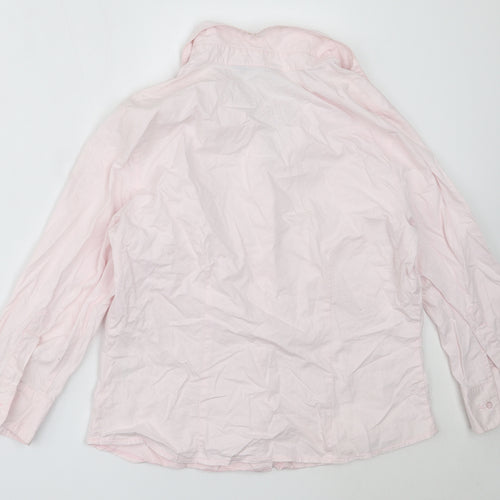 Dorothy Perkins Womens Pink  Cotton Basic Button-Up Size 16 Collared