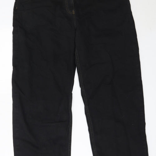 COLLUSION Womens Black  Cotton Mom Jeans Size 32 in L30 in Regular