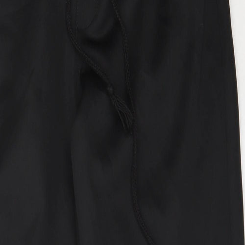 Preworn Boys Black  Polyester Jogger Trousers Size M L25 in Regular