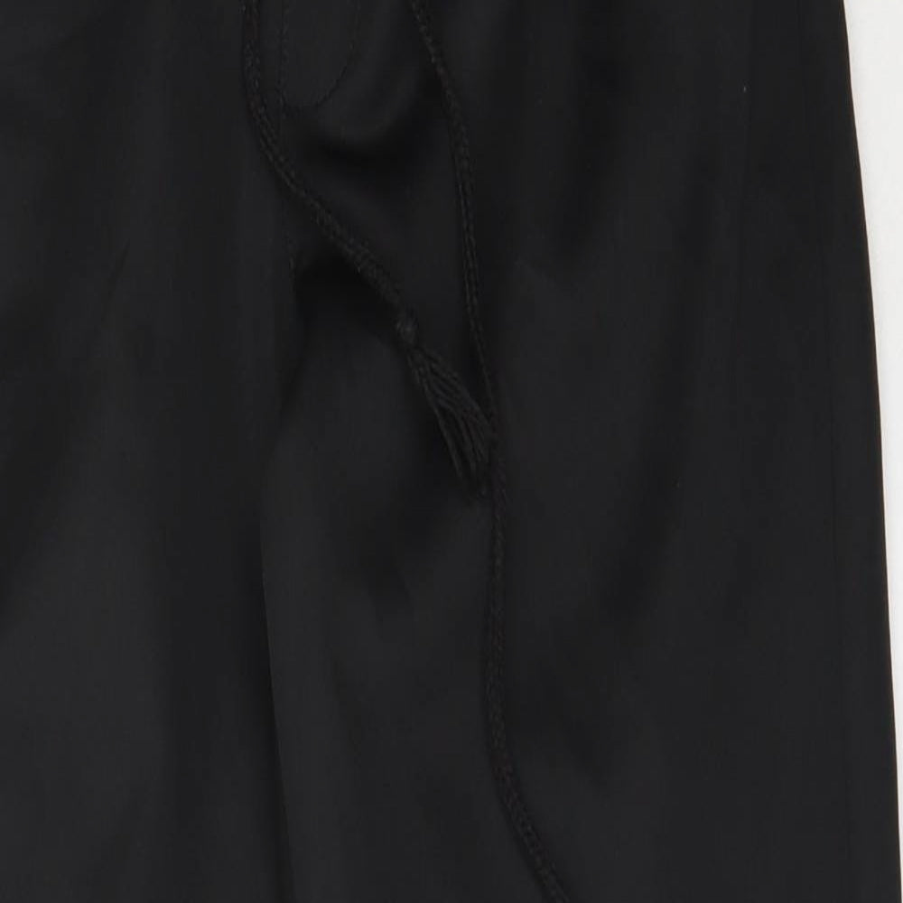 Preworn Boys Black  Polyester Jogger Trousers Size M L25 in Regular