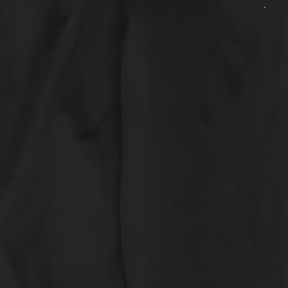 Preworn Boys Black  Polyester Jogger Trousers Size M L25 in Regular