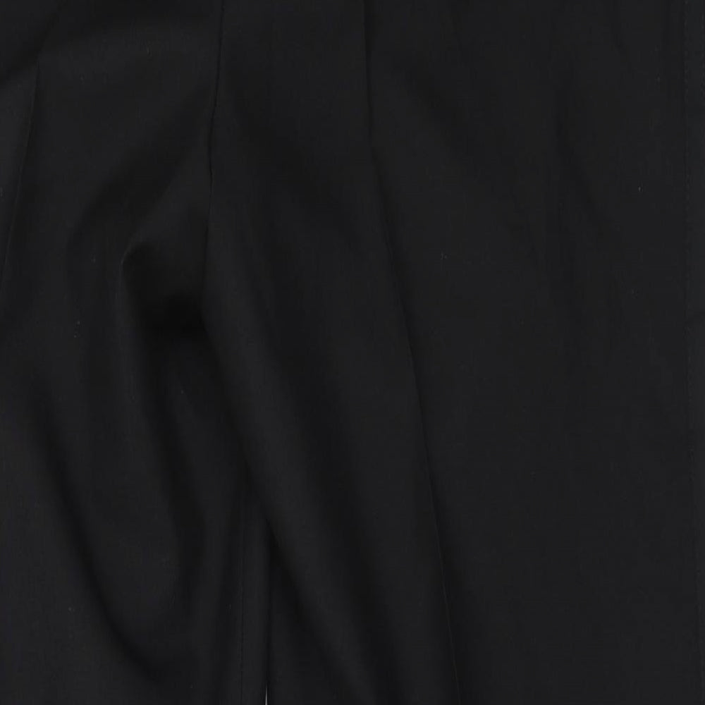 Marks and Spencer Mens Black  Polyester Trousers  Size 38 in L29 in Regular