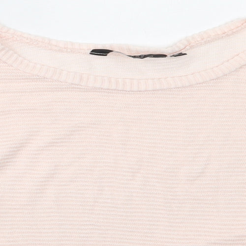 New Look Girls Pink Round Neck  Viscose Pullover Jumper Size 10-11 Years