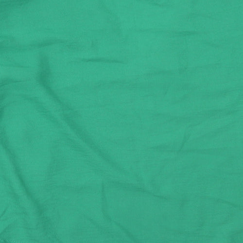 In the Style Womens Green  Polyester Basic Blouse Size 14 V-Neck