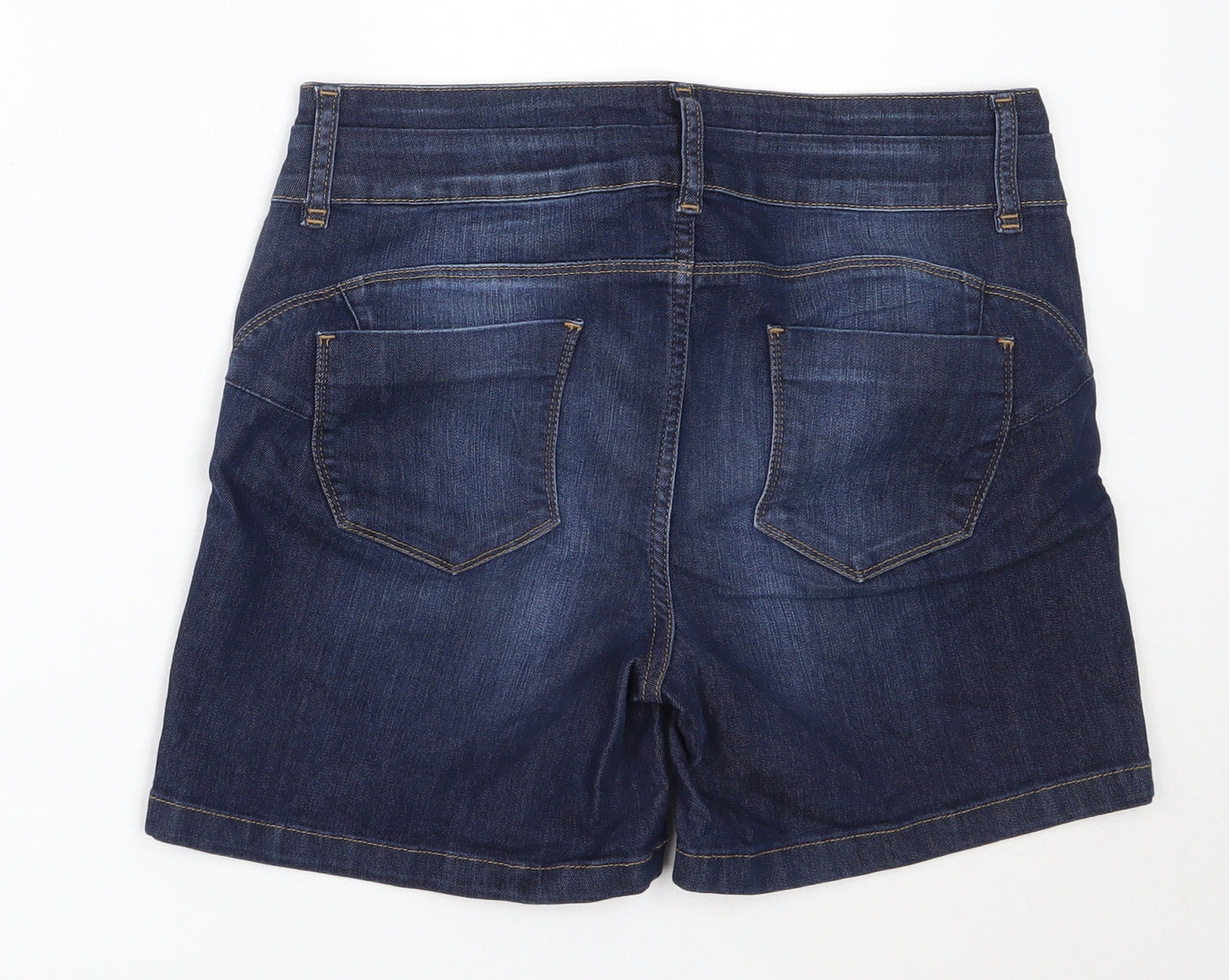 NEXT Womens Blue  Cotton Hot Pants Shorts Size 12  Regular