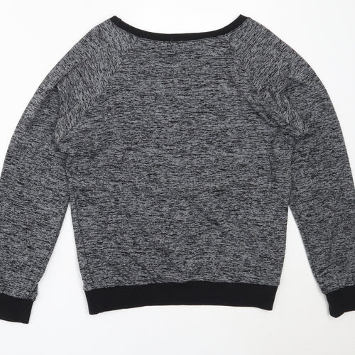 Quiz Womens Grey  Polyester Pullover Sweatshirt Size S