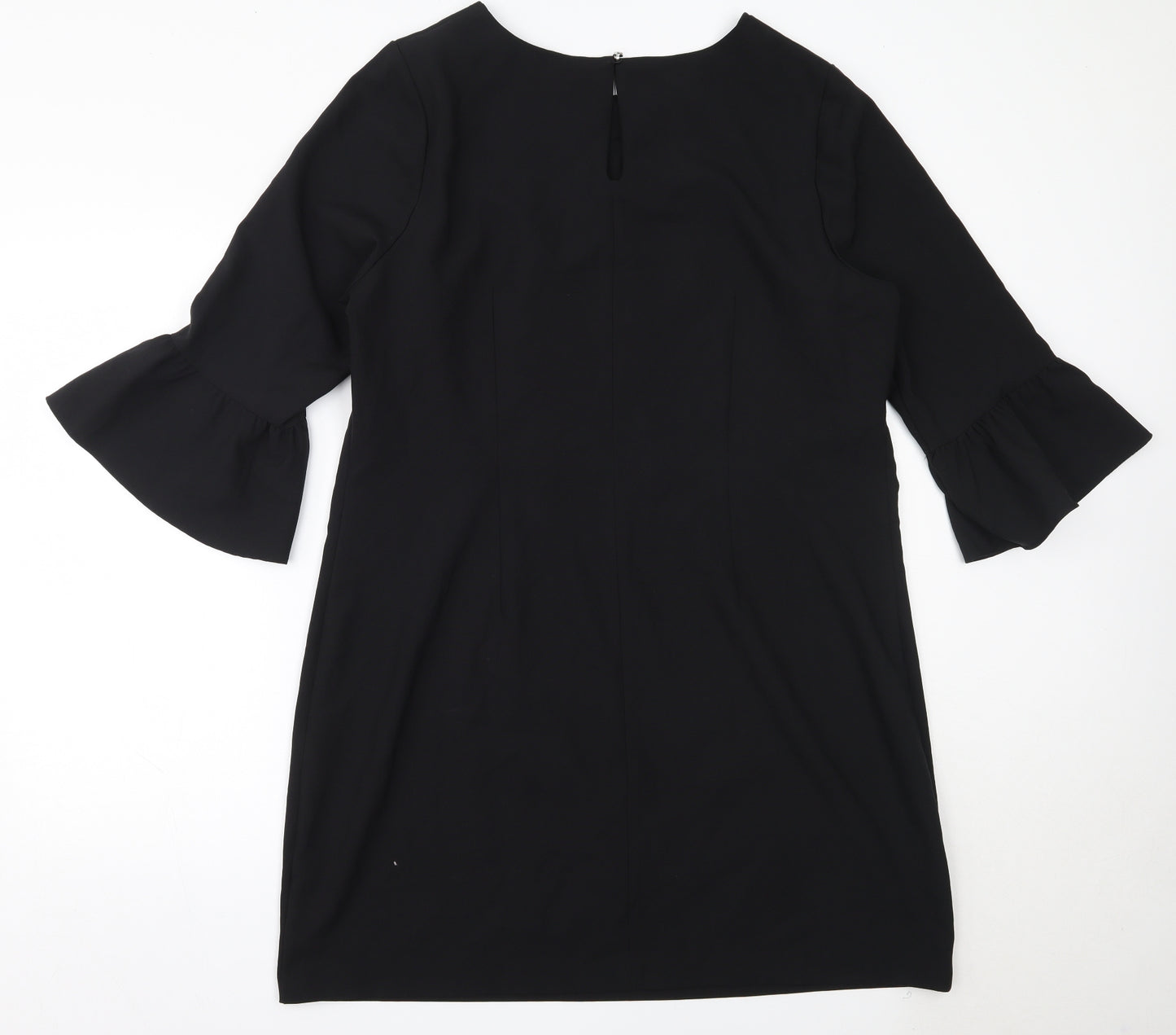 Papaya Womens Black  Polyester Shift  Size 18  Round Neck